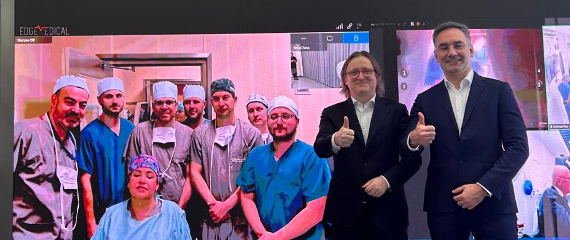 Pierwsze w historii operacje telechirurgiczne z Chin do Europy