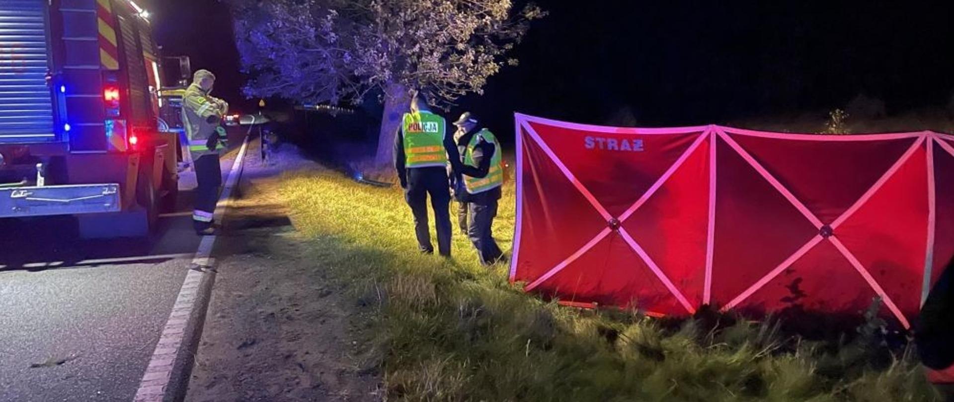 Wypadek na DK20 w Kłobuczynie