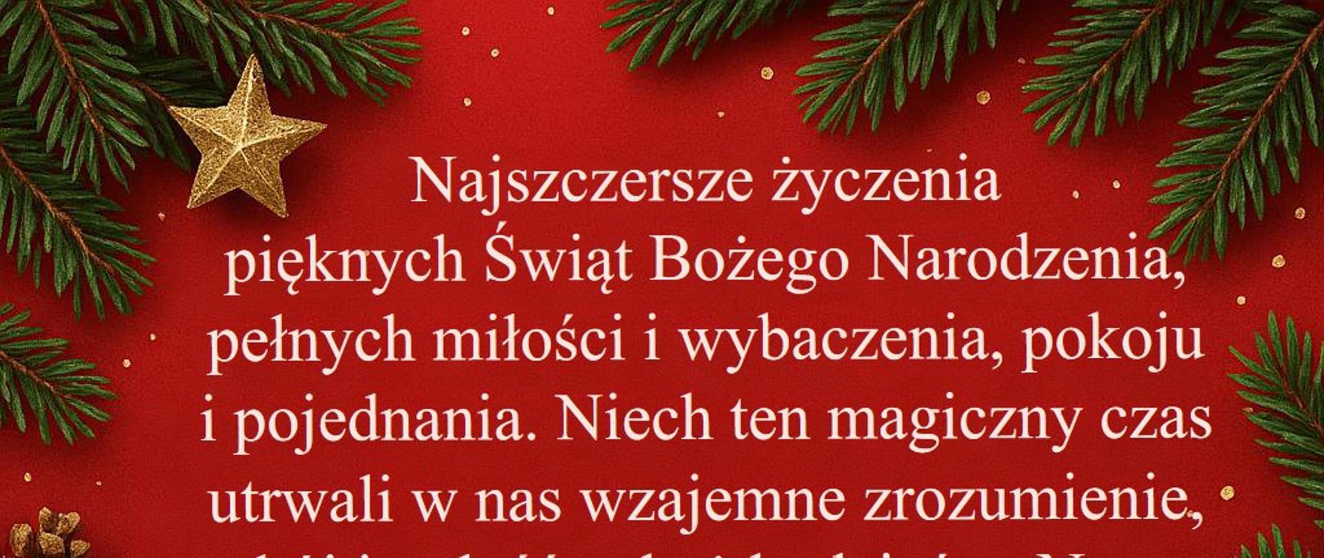 Najszczersze życzenia
pięknych Świąt Bożego Narodzenia,
pełnych miłości i wybaczenia, pokoju i pojednania.
Niech ten magiczny czas utrwali w nas wzajemne zrozumienie, spokój i radość,
a każdy dzień w Nowym Roku niech będzie krokiem do spełnienia naszych marzeń.
Życzą
Dyrekcja oraz pracownicy
Powiatowej Stacji Sanitarno-Epidemiologicznej w Toruniu
BOŻE NARODZENIE 2025 r.