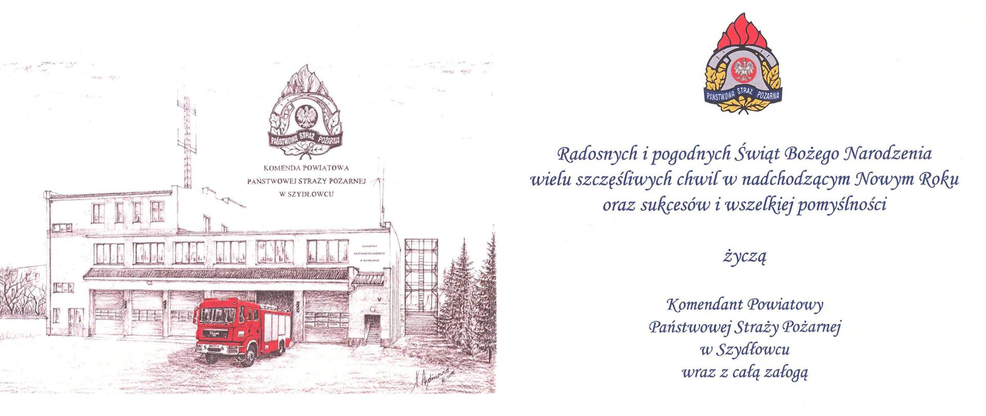 Życzenia Świąteczne Komendanta Powiatowego PSP w Szydłowcu