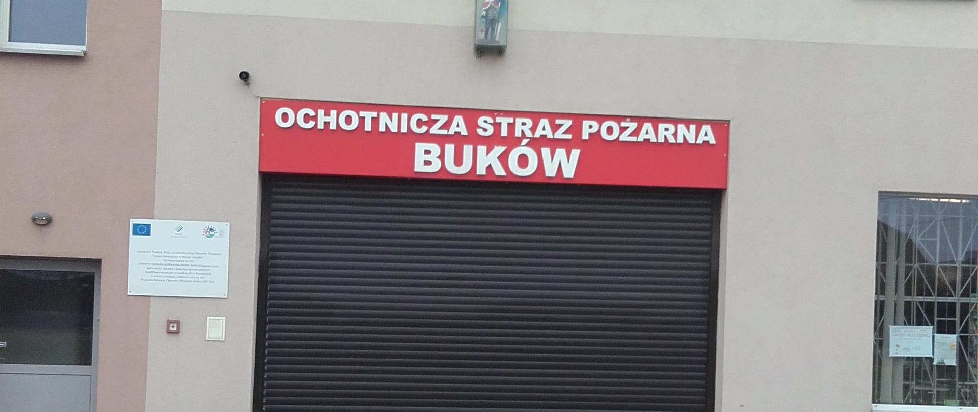 Zdjęcie prezentuje budynek jednostki OSP Buków