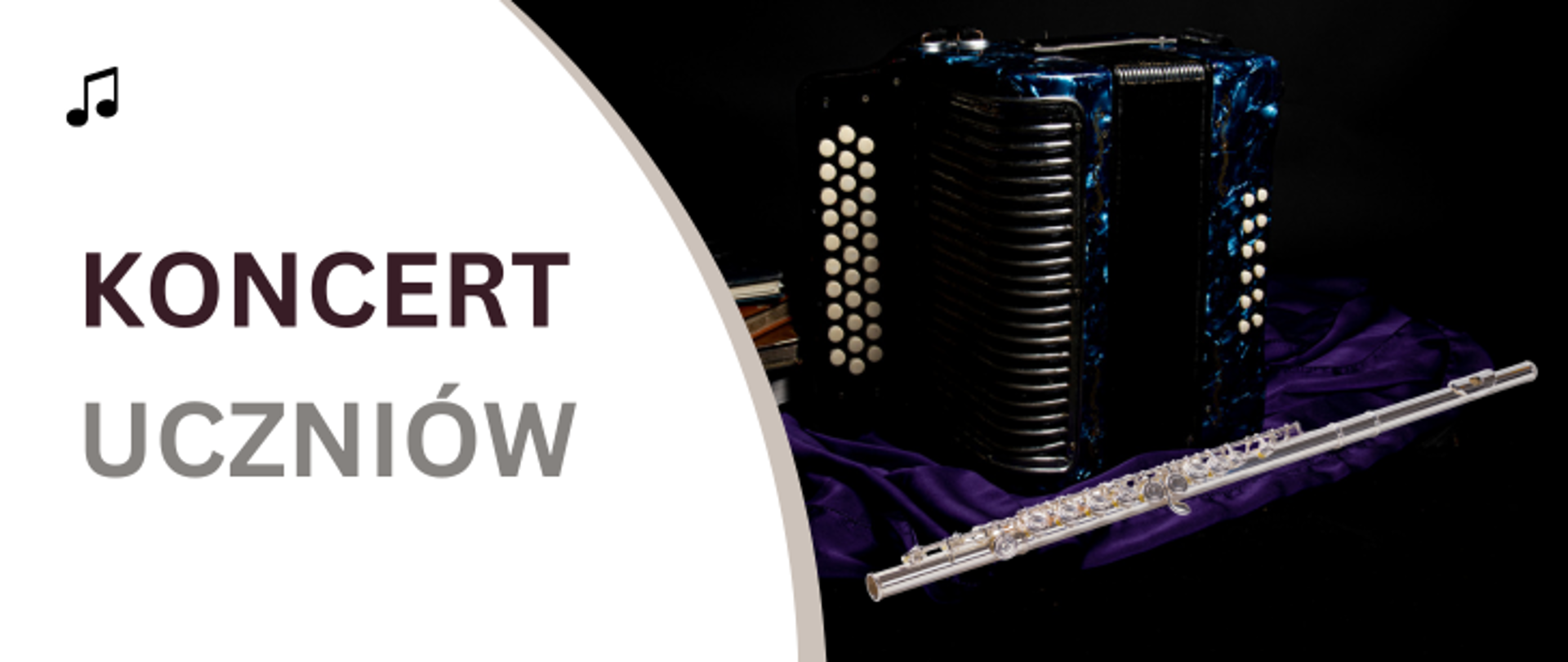 Baner koncert akordeon flet