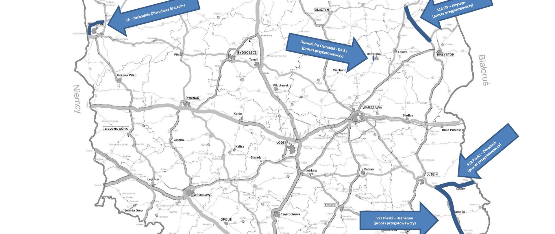 Mapa procesów przygotowawczych obwodnic