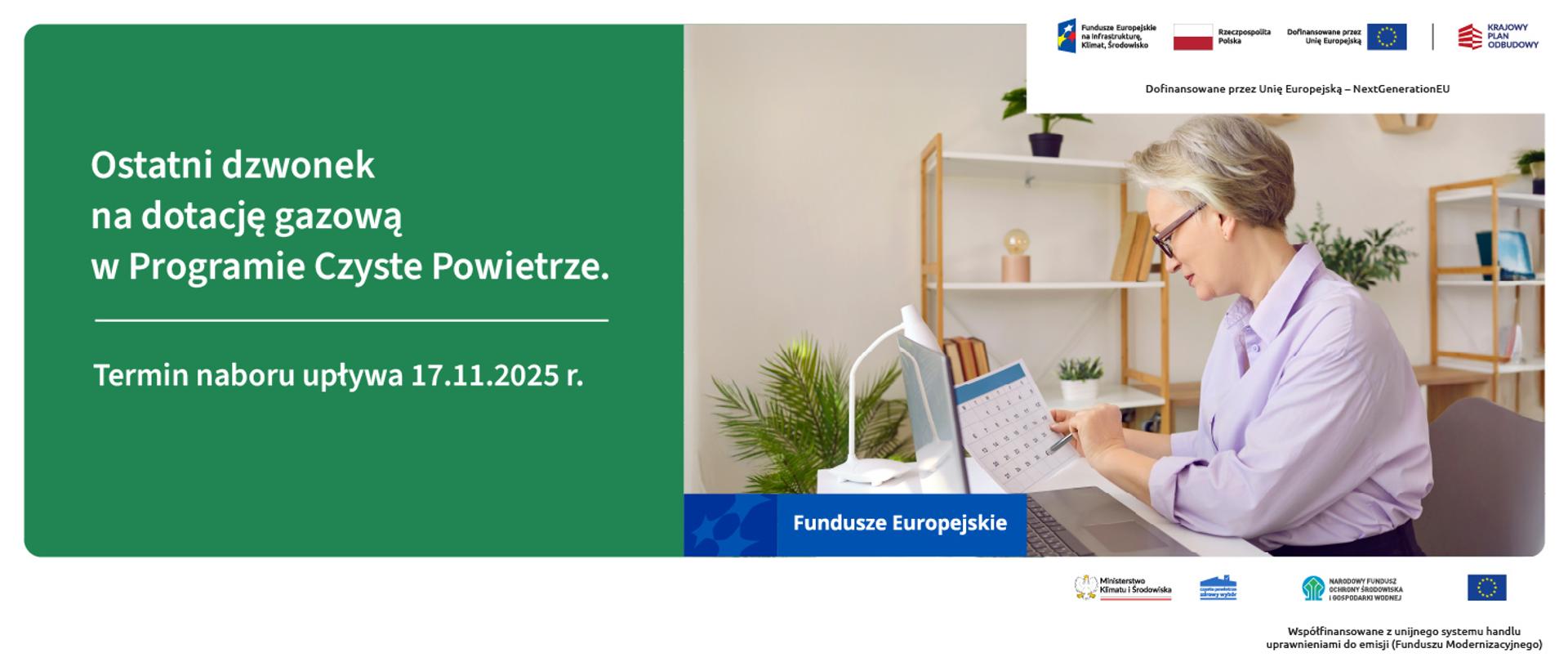 Grafika ilustracyjna do aktualności o dotacji8 gazowej w programie Czyste Powietrze