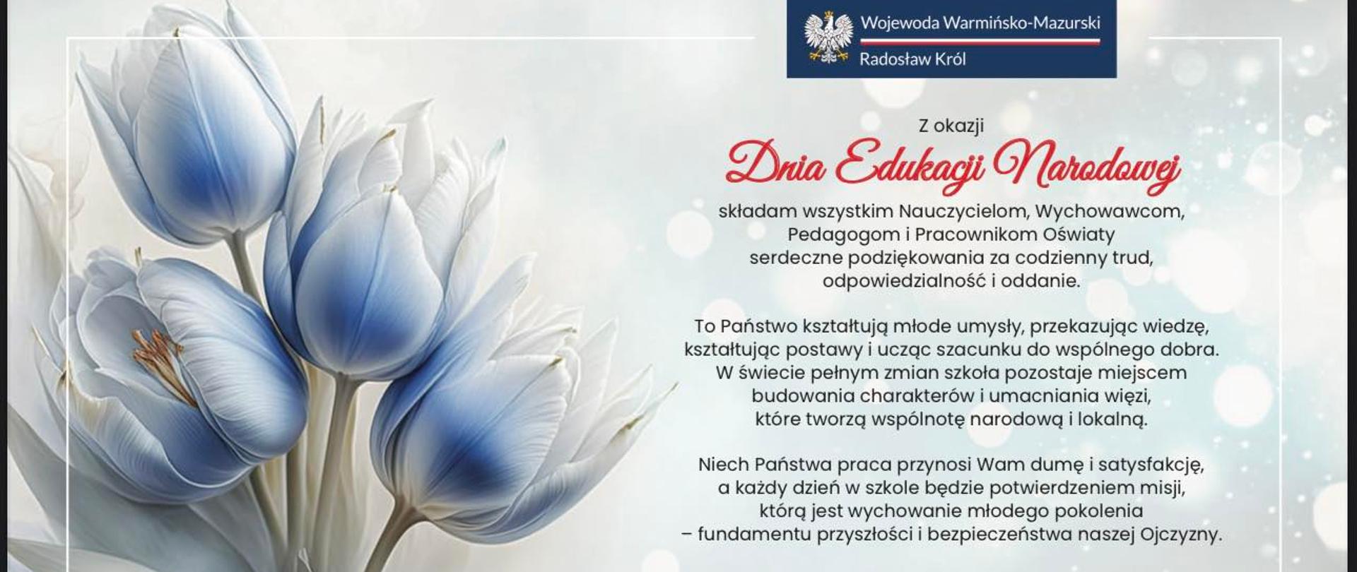 Życzenia z okazji Dnia Edukacji Narodowej - grafika