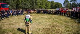 Ćwiczenia jednostek ochrony przeciwpożarowej powiatu kluczborskiego pk. "Bush 2021" na terenie Nadleśnictwa Kluczbork