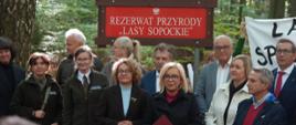 Uroczyste podpisanie zarządzenia w sprawie utworzenia rezerwatu przyrody "Lasy Sopockie"