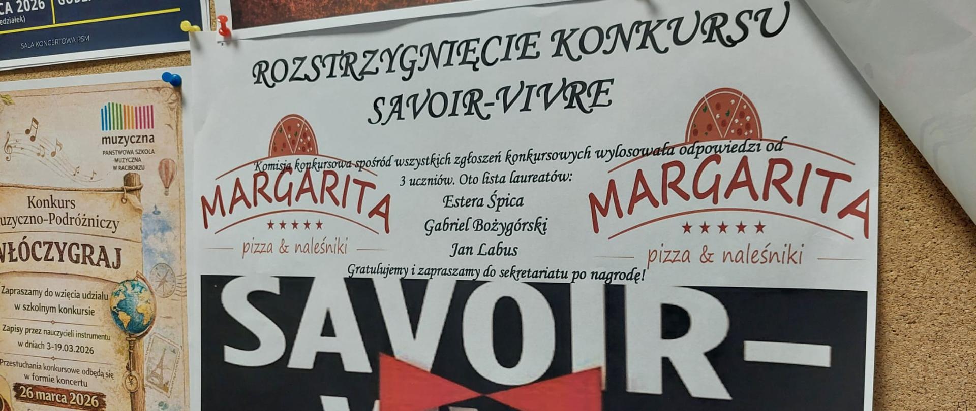 konkurs savoir-vivre