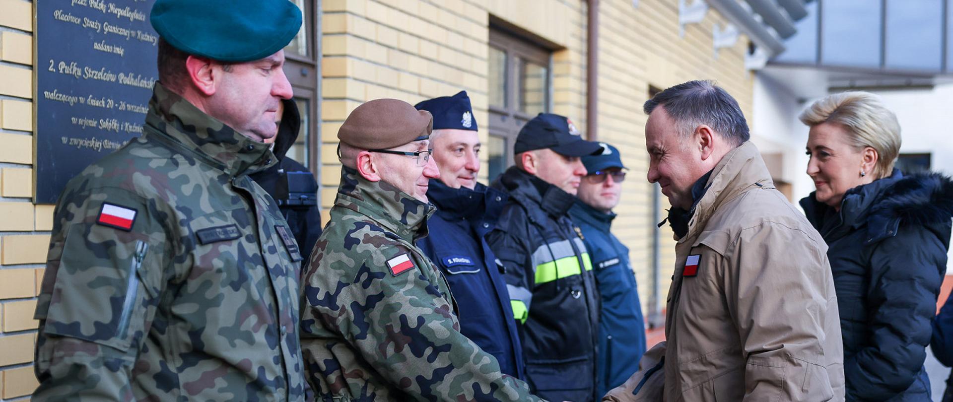 Spotkanie ze służbami na granicy polsko-białoruskiej, fot. J. Szymczuk