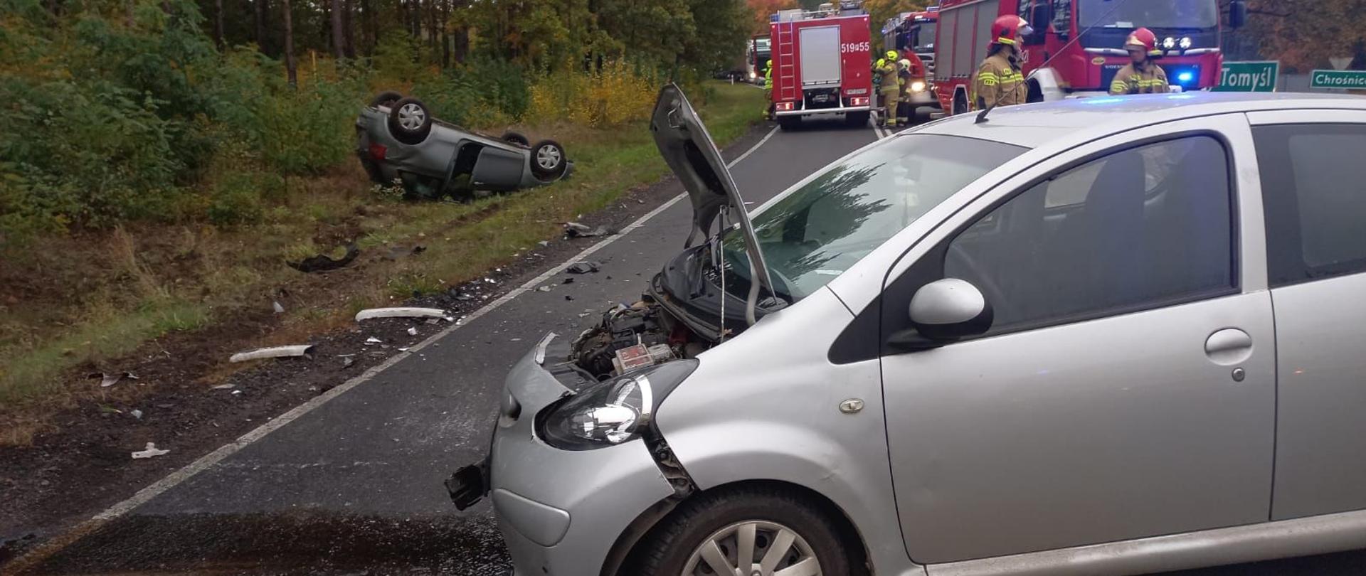 Dachowanie na skrzyżowaniu.