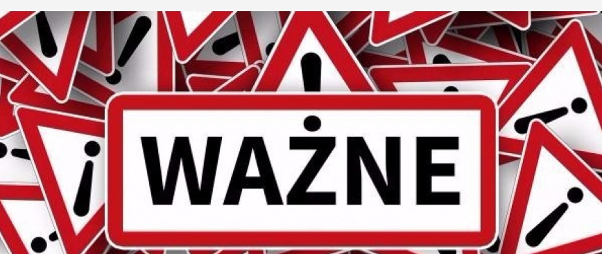 Znak ważna informacja