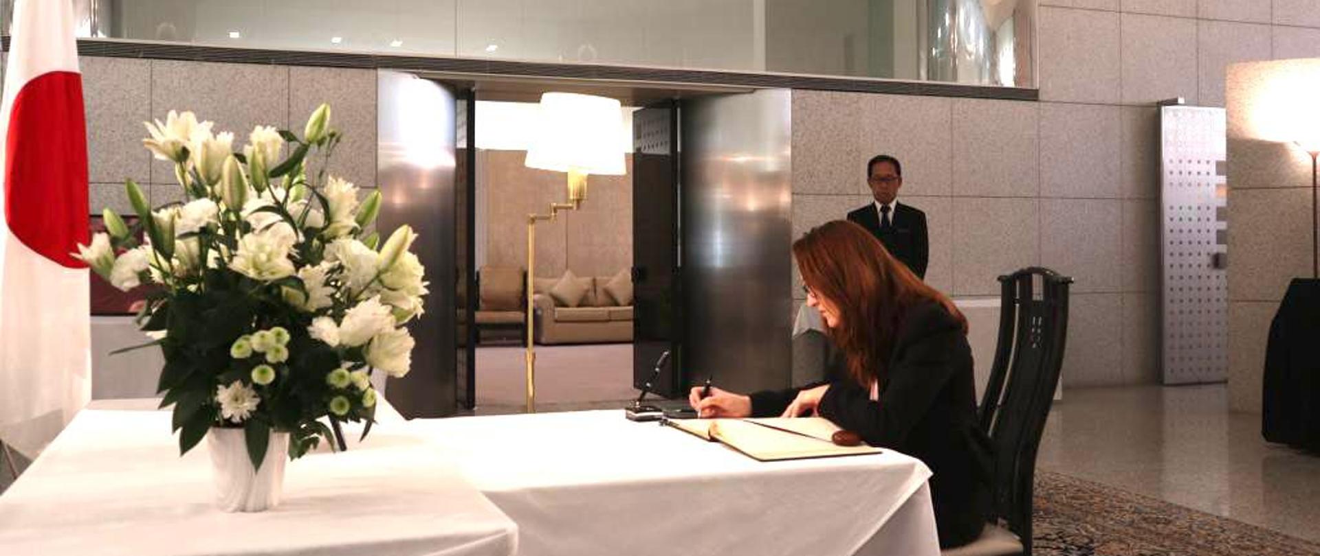 Condolences at the Embassy of Japan in Riyadh