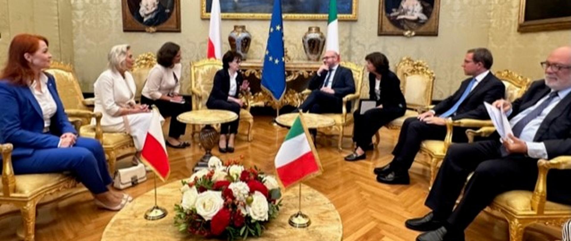 Wizyta marszałek Sejmu RP Elżbiety Witek w Rzymie 13-15 września