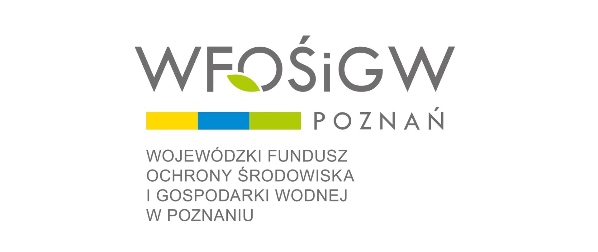 Logo Wojewódzkiego Funduszu Ochrony Środowiska i Gospodarki Wodnej.