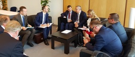 Spotkanie bilateralne ministra Andrzeja Adamczyka z ministrem infrastruktury Szwecji Tomasem Enerothem
