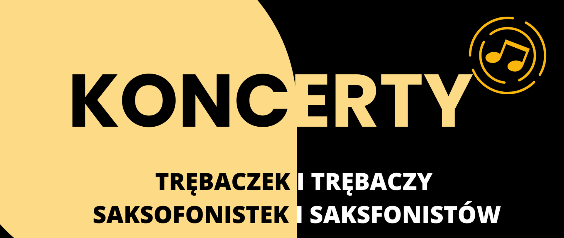 Plakat z informacja o koncertach