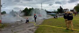 Zawody w sporcie pożarniczym jednostek PSP w Ostrołęce ćwiczenie bojowe