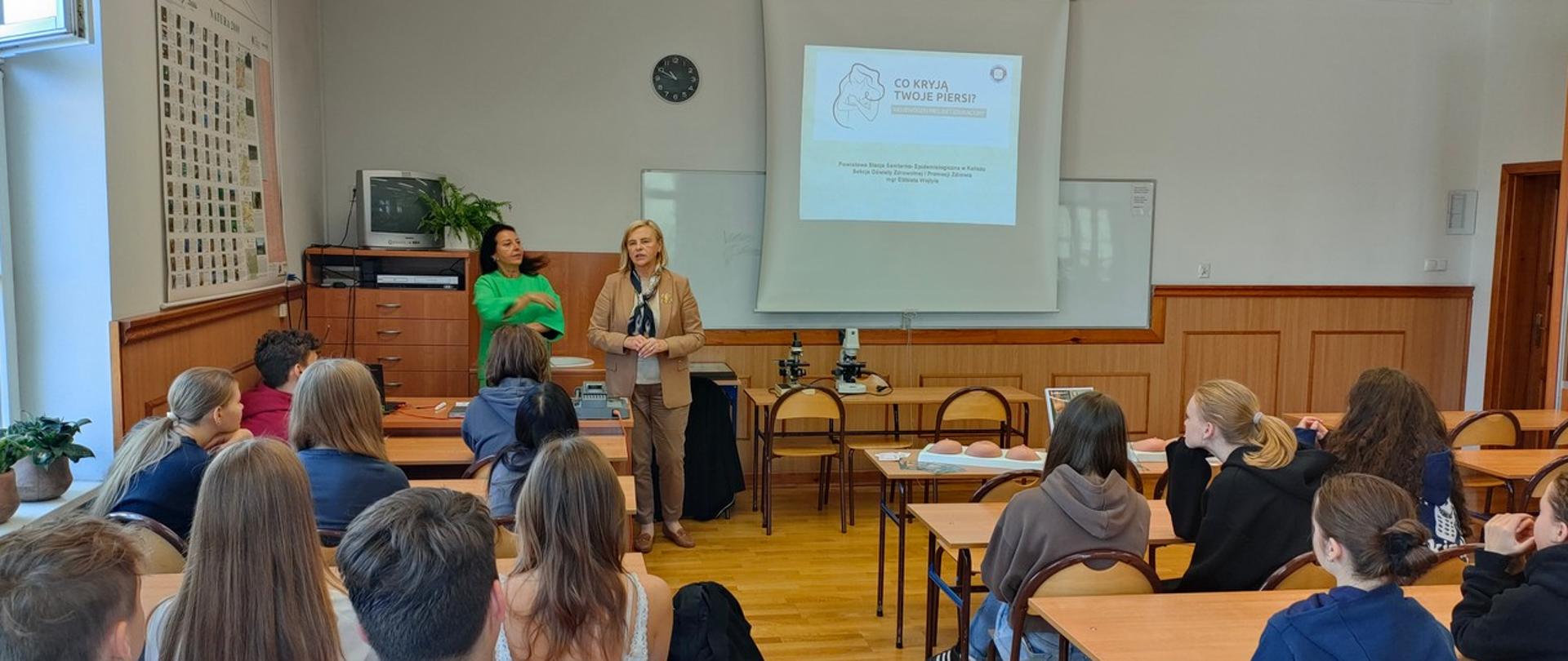 Szkolenia „Co kryją Twoje piersi?” w I LO w Kaliszu