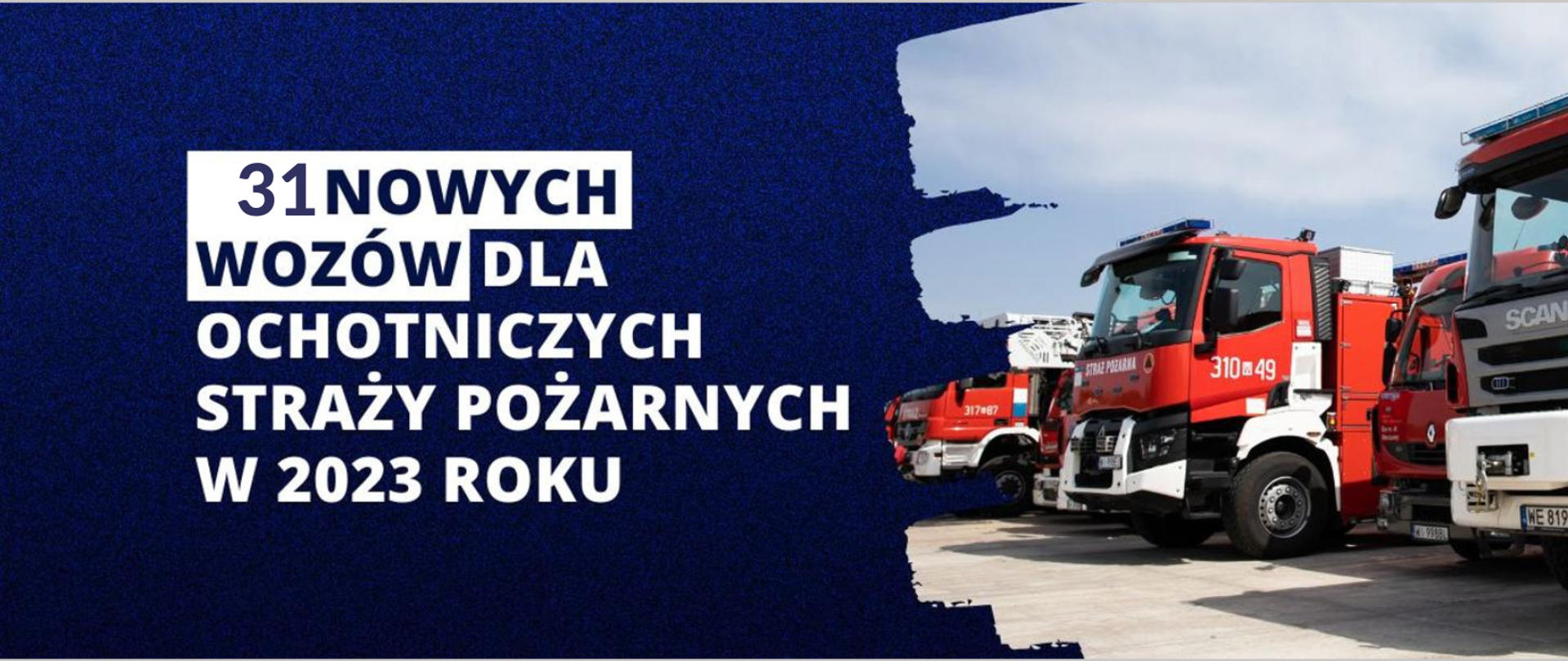 Rekordowa liczba wozów strażackich dla OSP na Warmii i Mazurach
