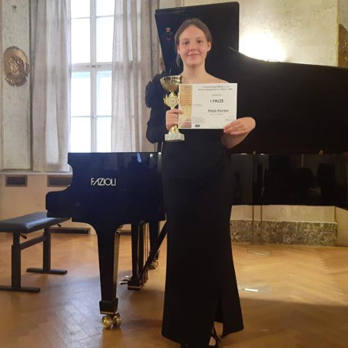 Maja Korzec, Wiedeń, gala rozdania dyplomów i nagród V Międzynarodowego Konkursu Muzycznego Gloria Artis dwa tysiące dwudziesty piąty rok