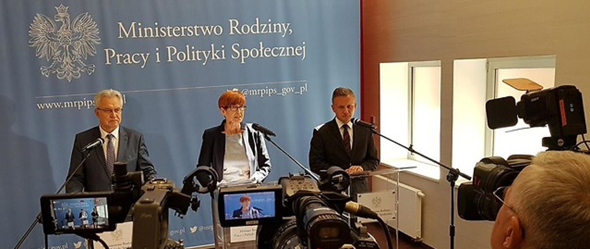 Briefing prasowy minister Rafalskiej oraz wiceministrów: Michałkiewicza i Marczuka