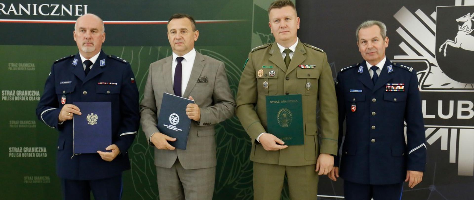 Podpisanie trójstronnych porozumień w Komendzie Wojewódzkiej Policji w Lublinie