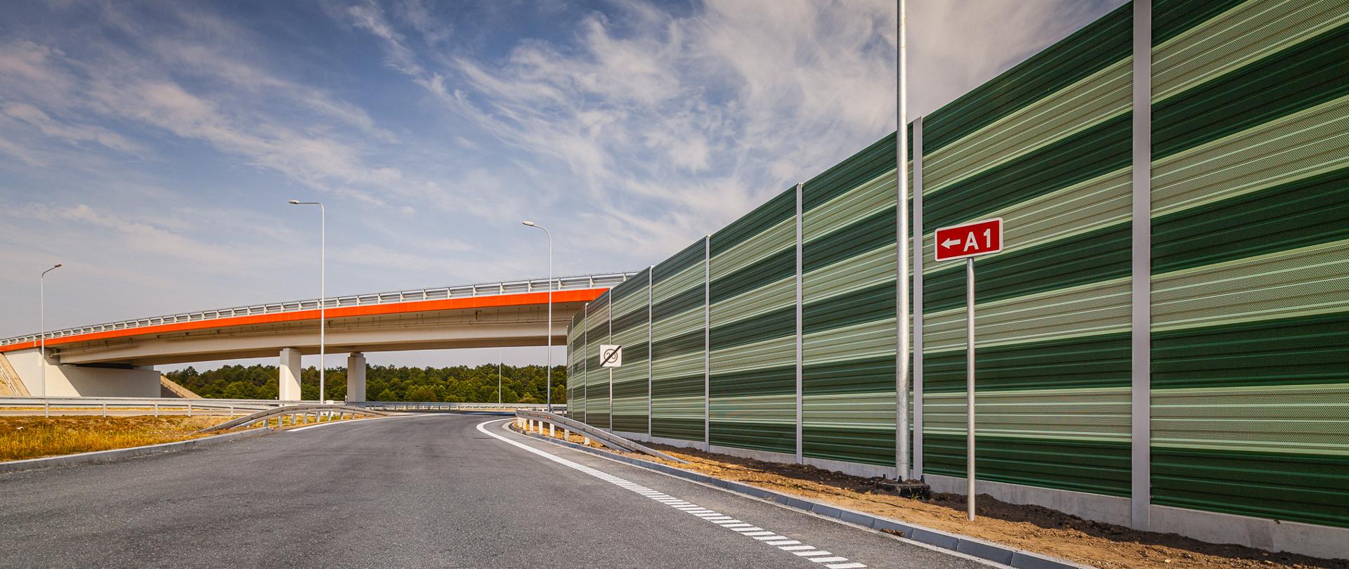 Węzeł Gliwice Sośnica na skrzyżowaniu autostrad A1 i A4 oraz DK44