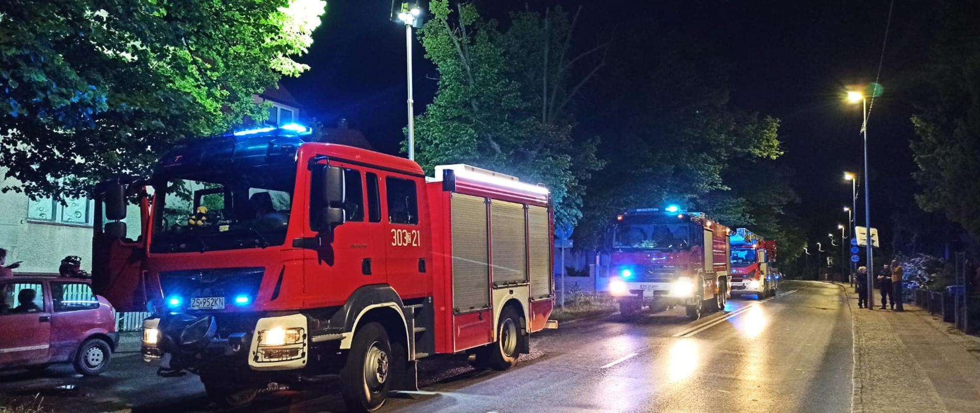 Pożar piwnicy przy ulicy Traugutta