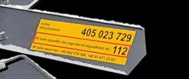 #ŻółtaNaklejkaPLK zawiera dziewięciocyfrowy indywidualny numer identyfikacyjny przejazdu kolejowego
