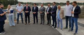 Briefing prasowy na terenie zbiornika Łąka