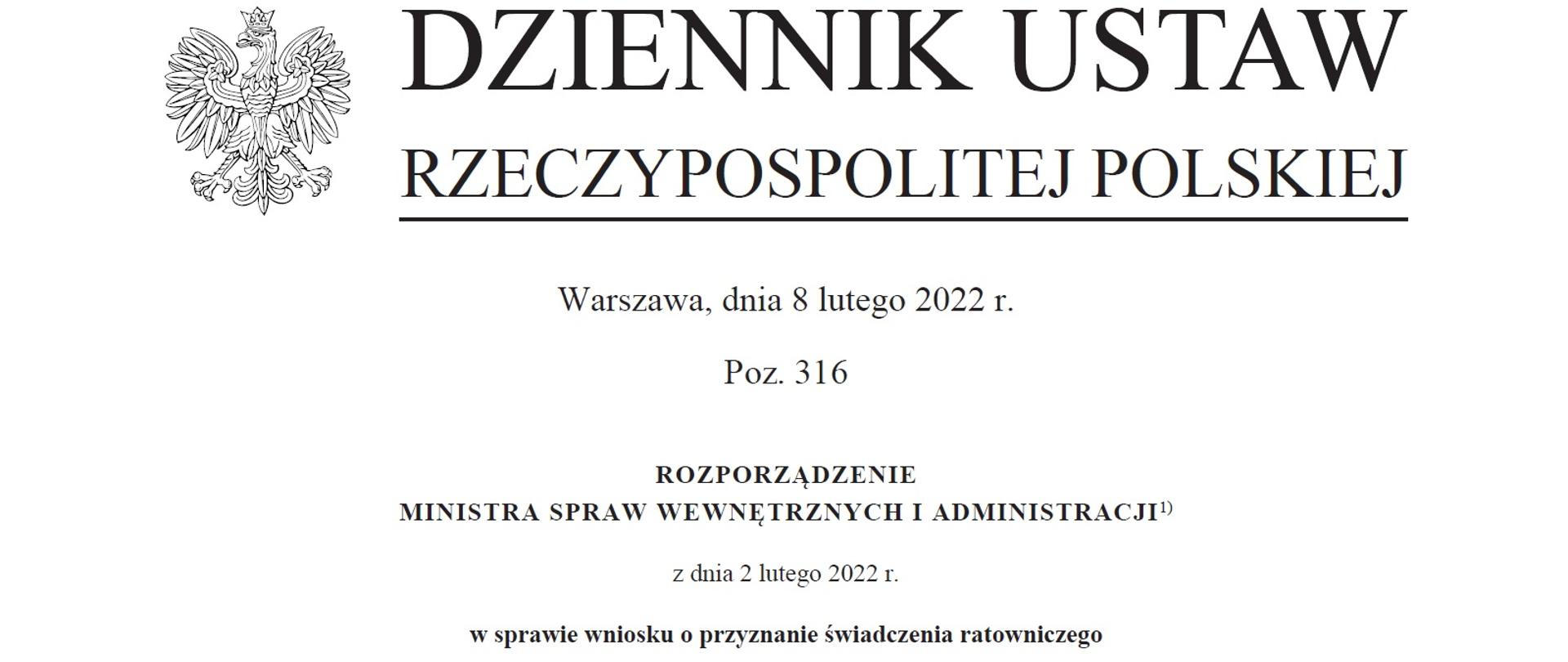 Wzór wniosku o przyznanie świadczenia ratowniczego