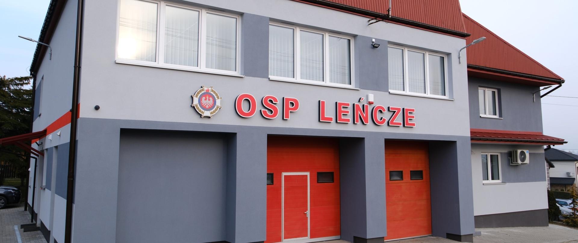 Odbiór remizy OSP w Leńczach po termomodernizacji