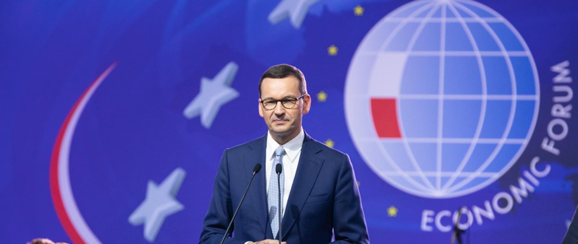 Premier Mateusz Morawiecki na Forum w Krynicy