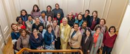 Ambasador RP Margareta Kassangana oraz Prezes KLM Marjan Rintel z uczestnikami spotkania w Ambasadzie RP