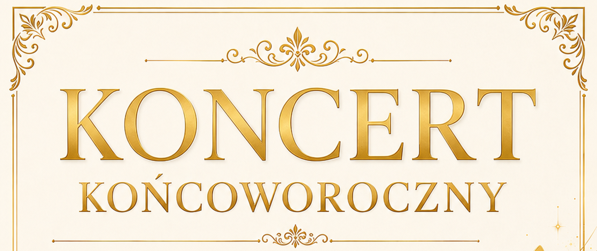 Plakat Koncert końcoworoczny