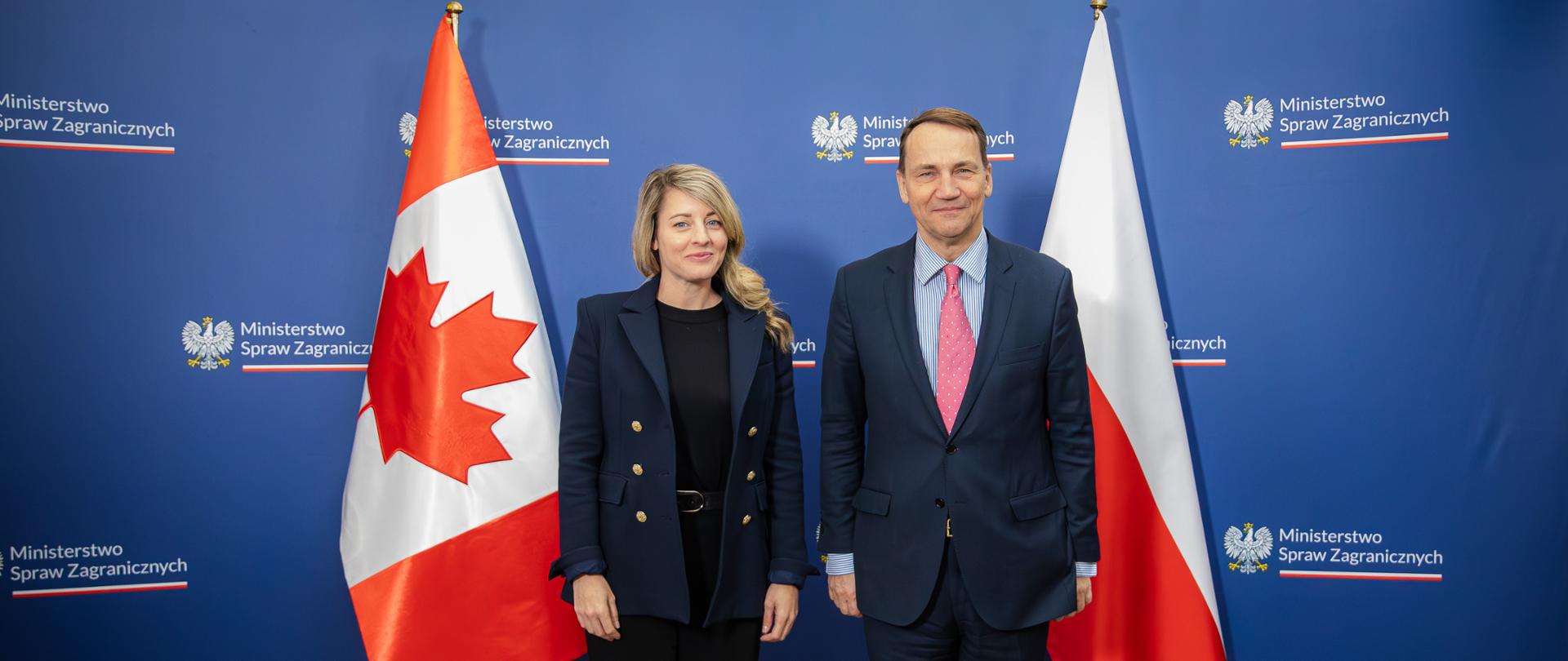 Minister Radosław Sikorski spotkał się z Minister Spraw Zagranicznych Kanady Mélanie Joly