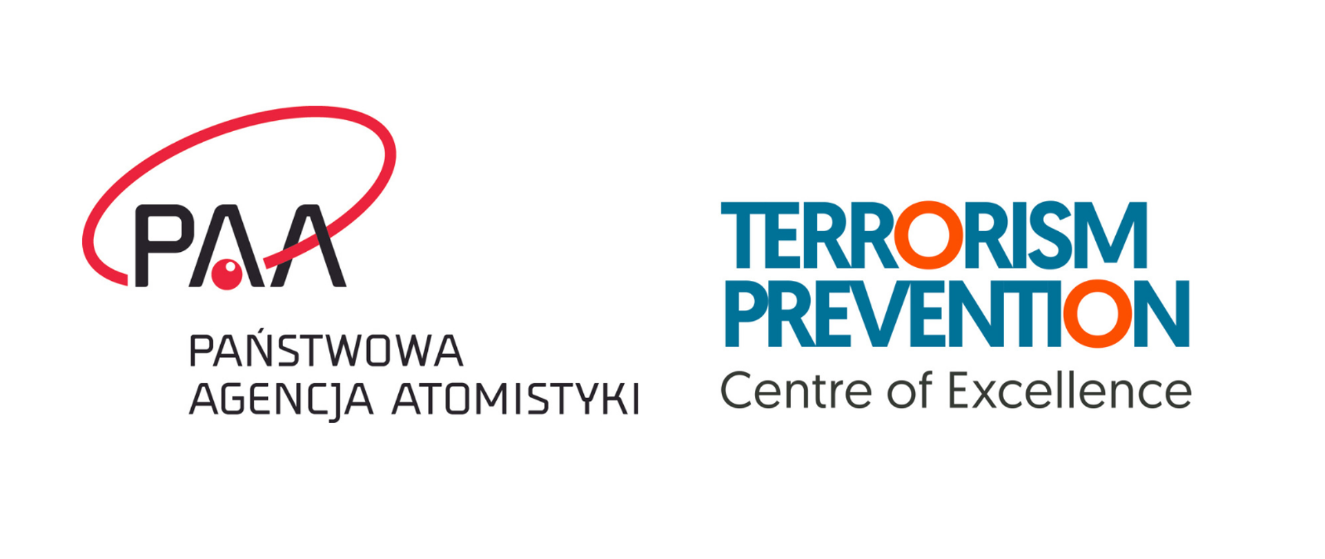 Logotypy Państwowej Agencji Atomistyki oraz Centrum Prewencji Terrorystycznej Agencji Bezpieczeństwa Wewnętrznego 