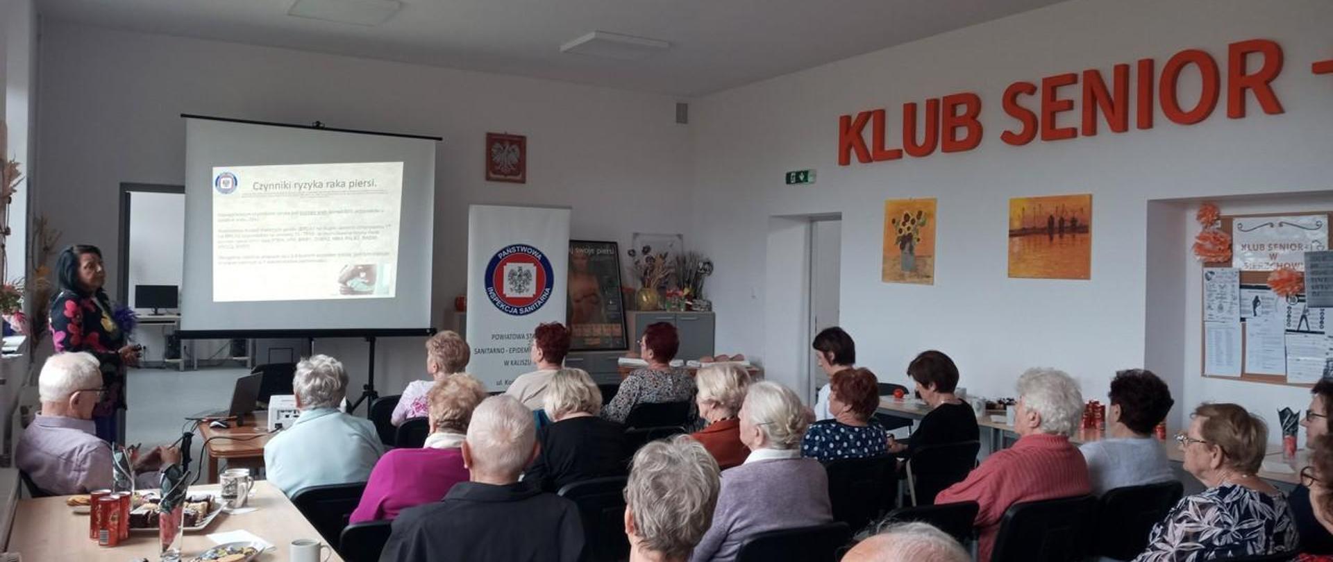 „Co kryją Twoje piersi?” – szkolenie w Klubie Senior + w Sierzchowie