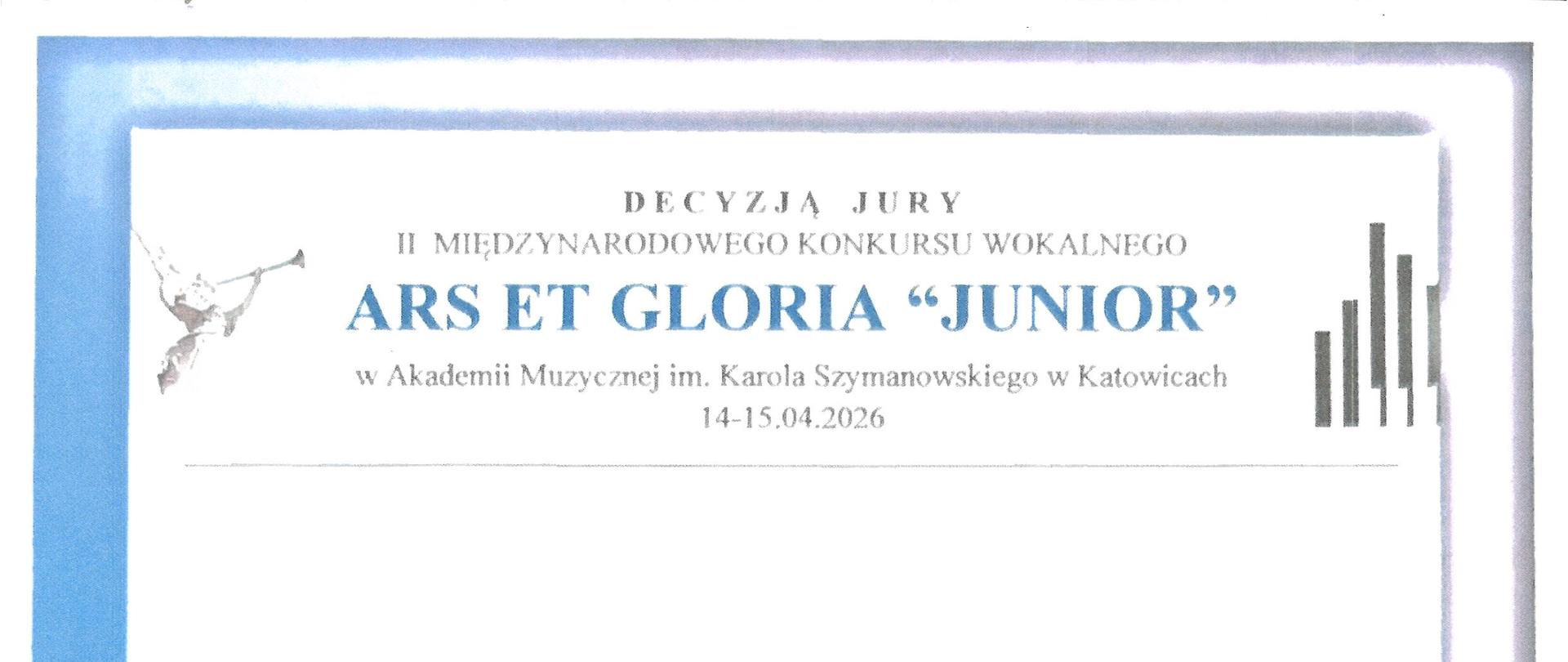 II Międzynarodowy Konkurs Wokalny, wyróżnienie dla Łukasza Skowrona