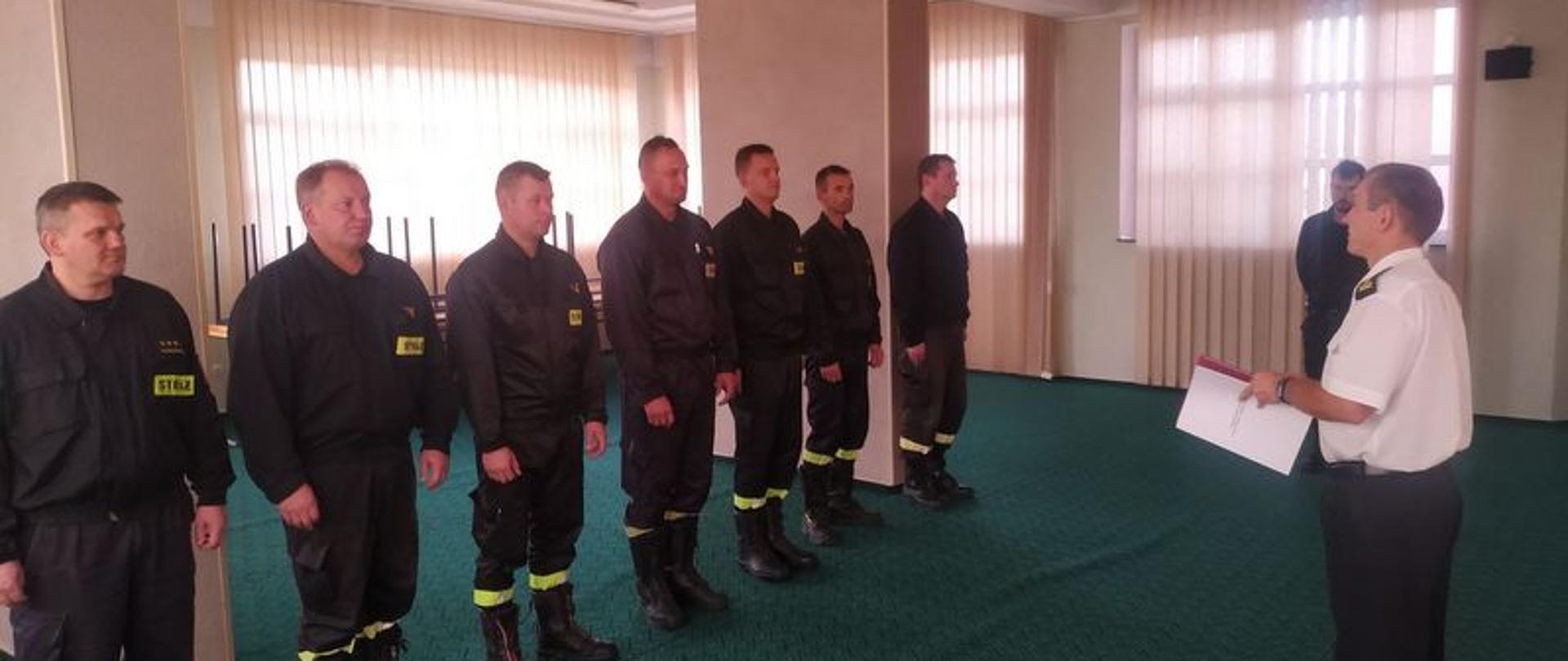 Podziękowania dla st. ogn. Adama Bączek