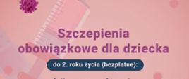 szczepienia do 2 roku życia