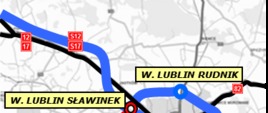 Mapa S19 Lublin - Kraśnik 