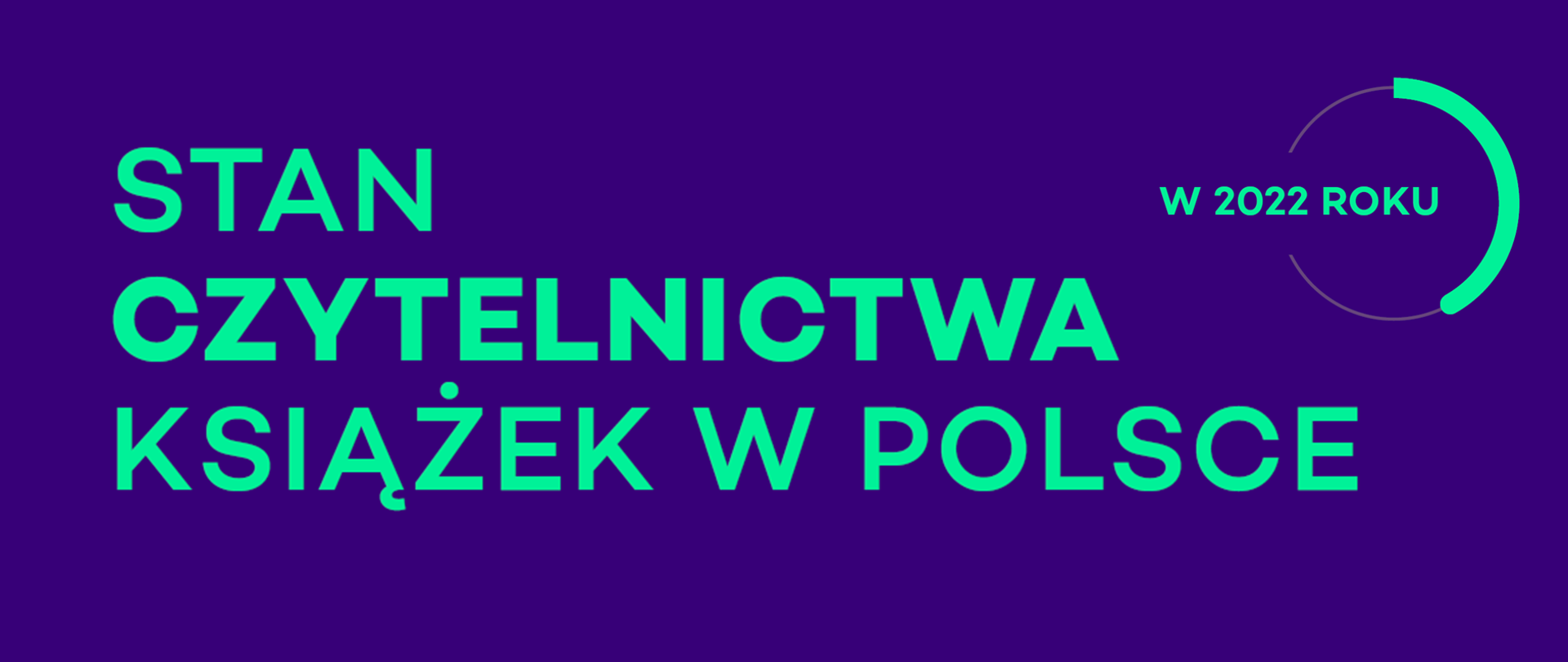 Stan czytelnictwa książek w Polsce w 2022 r.