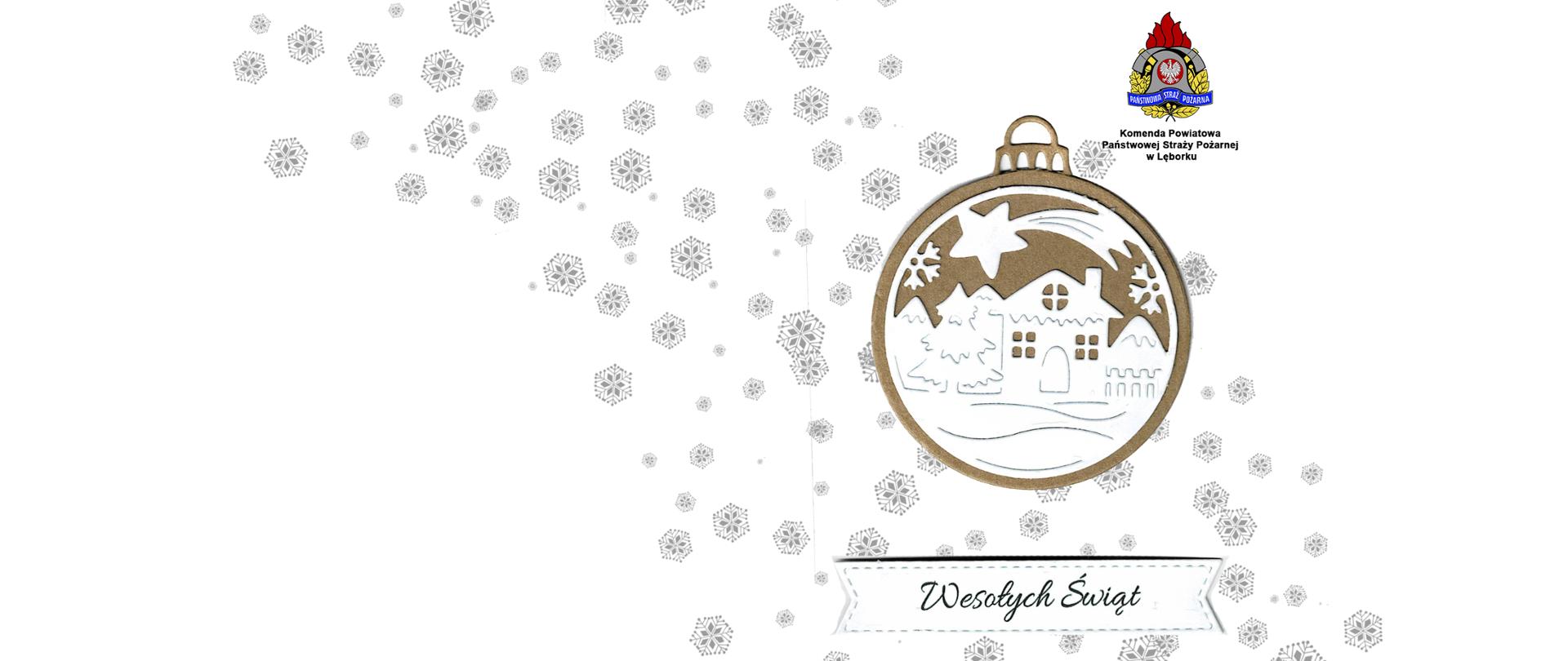 Życzenia Kierownictwa Komendy Powiatowej Państwowej Straży Pożarnej w Lęborku z okazji Świąt Bożego Narodzenia oraz nadchodzącego Nowego Roku