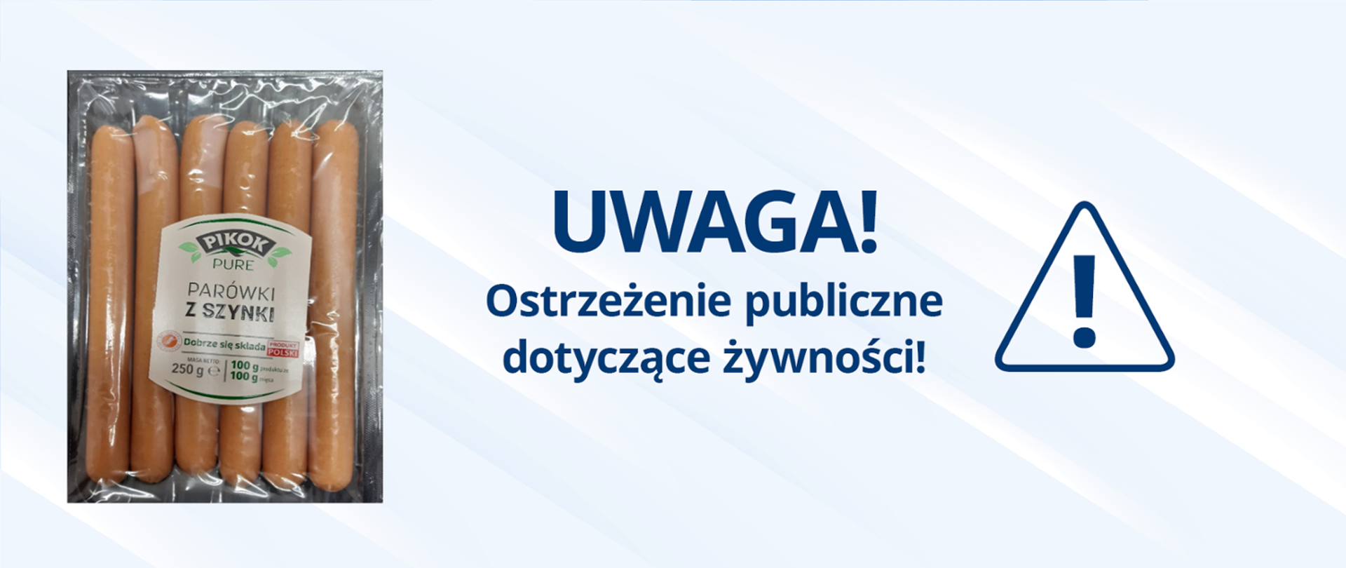 Ostrzeżenie publiczne dotyczące żywności