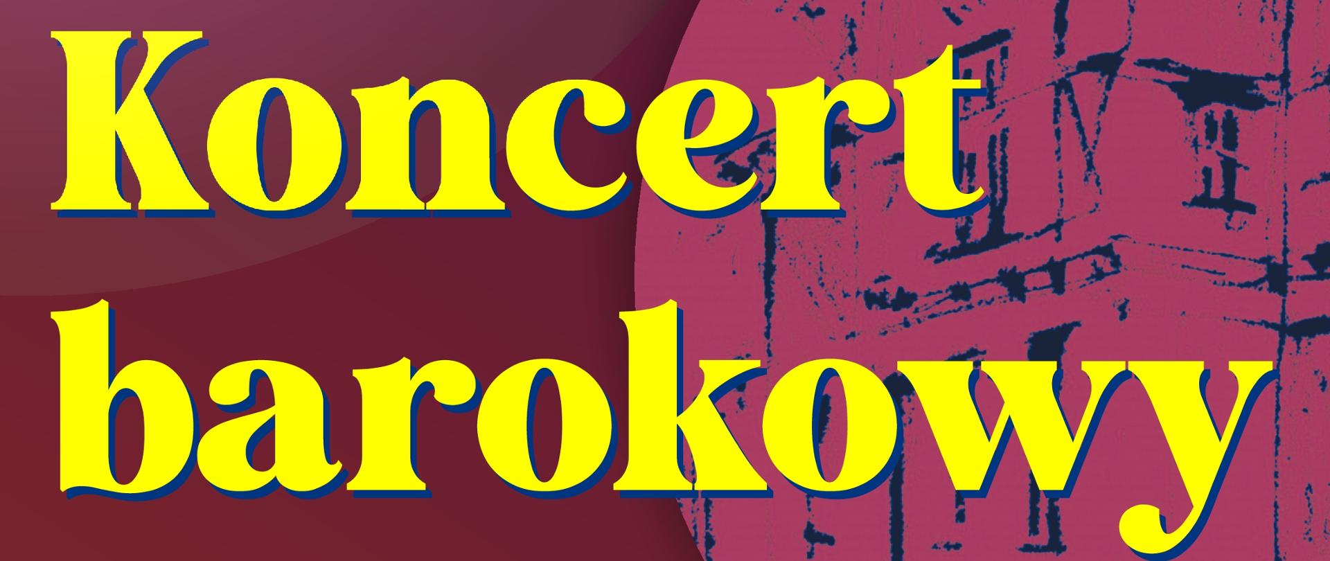 Plakat promujący koncert