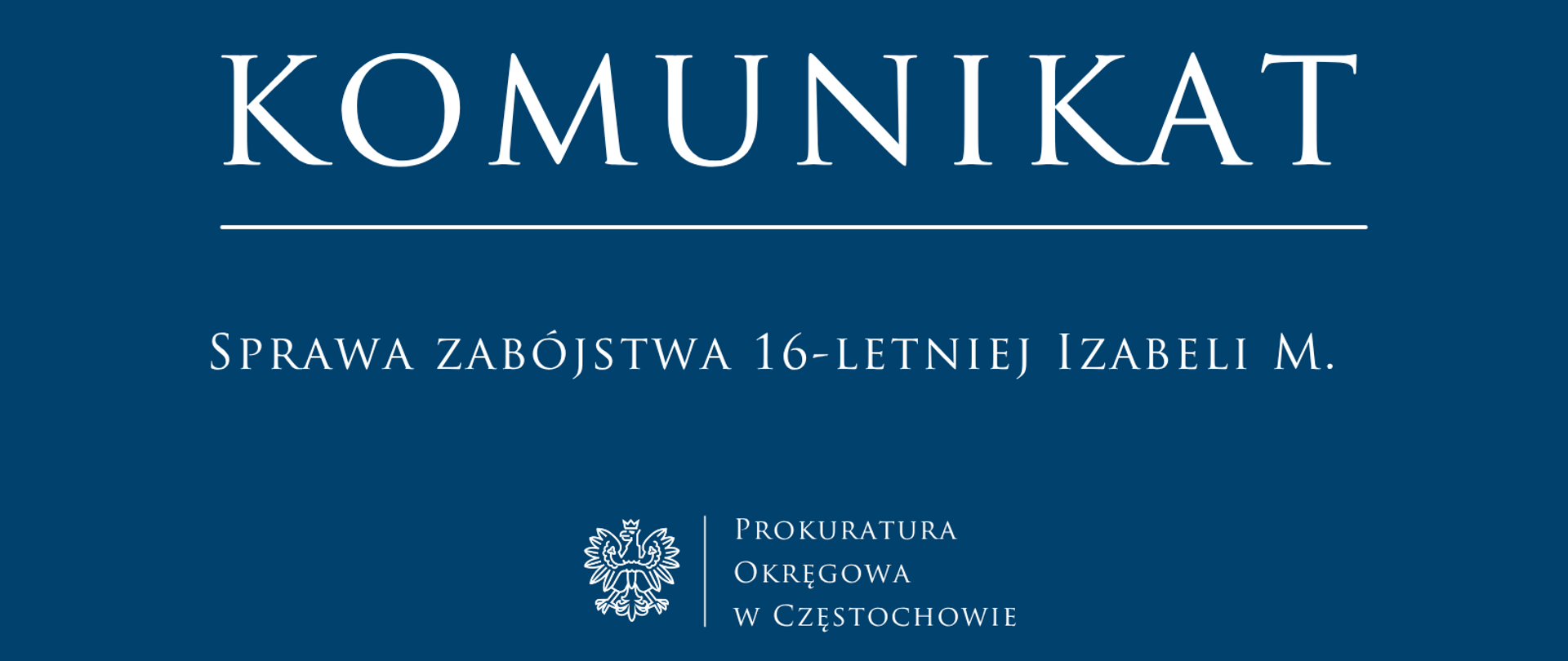 Sprawa zabójstwa 16-letniej Izabeli M