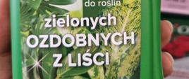Zdjęcie przedstawia przykładową etykietę produktu nawozowego