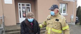 OSP Borkowce podczas akcji dowozu seniorów do punktów szczepień