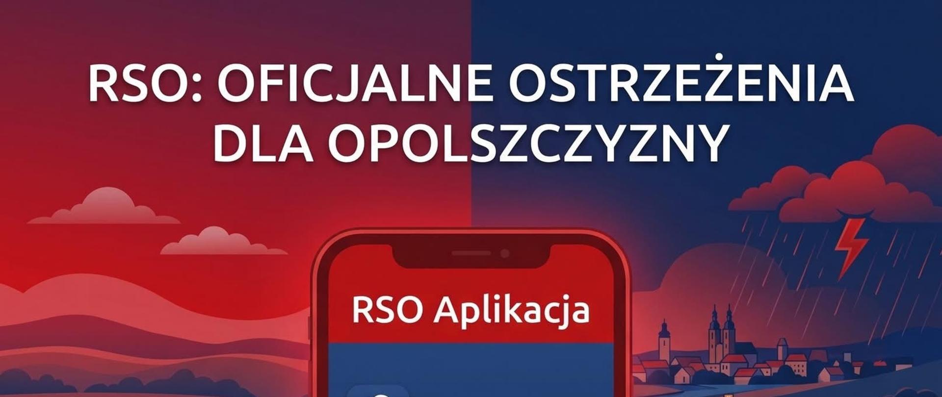 Ostrzeżenia meteorologiczne dla województwa opolskiego. Sprawdzaj komunikaty w aplikacji RSO